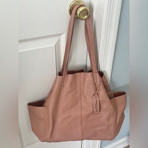 NWT American Eagle Outfitters Blush Pink Leather Tote Bag